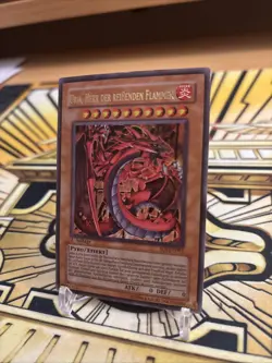 Yugioh Uria, Herr der reissenden Flammen 1.Auflage Ultra Rare SOI-DE001 - Image 3