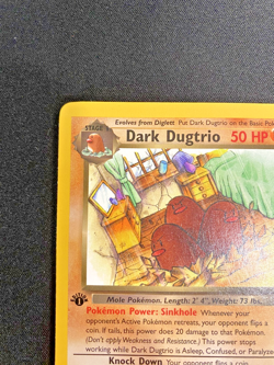 Dark Dugtrio 23/82 Team Rocket 1st Edition Near Mint - Pokemon Card - Image 2