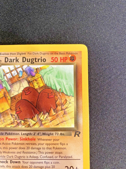 Dark Dugtrio 23/82 Team Rocket 1st Edition Near Mint - Pokemon Card - Image 3