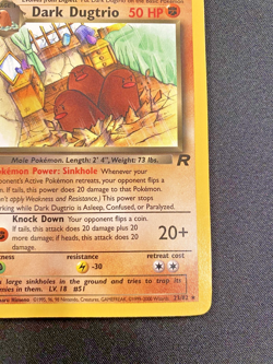 Dark Dugtrio 23/82 Team Rocket 1st Edition Near Mint - Pokemon Card - Image 4