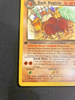 Dark Dugtrio 23/82 Team Rocket 1st Edition Near Mint - Pokemon Card - Image 5
