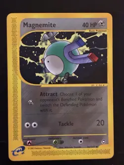 Pokemon TCG - Magnemite 052/147 Aquapolis - Regular - E-Reader Card - NM - Image 1