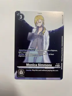 Digimon Promotion Cards #P-211 P Monica Simmons (Hacker's Slumber Promo) - Image 1