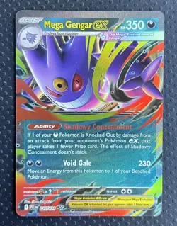 Mega Gengar ex 056/094 Double Rare Phantasmal Flames Pokemon Holo Near Mint - Image 1