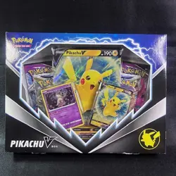 Pokemon TCG Pikachu V Box Sealed Promo 4 Booster Packs Fusion Strikes - Image 1