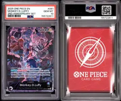 Monkey D. Luffy PSA10 2025 One Piece English Version 2nd Anniversary Set #061 - Image 3