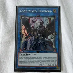 MZMU-EN107 Condemned Darklord : Super Rare Card : 1st Edition : YuGiOh TCG - Image 1