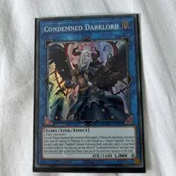 MZMU-EN107 Condemned Darklord : Super Rare Card : 1st Edition : YuGiOh TCG - Image 2