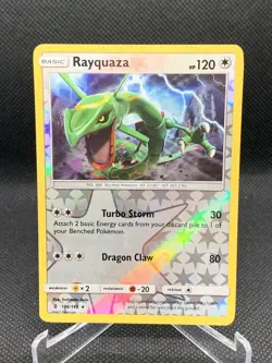 Rayquaza 106/145-REVERSE HOLO RARE-2017 Guardians Rising Pokemon-NM - Image 1