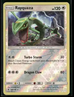 Rayquaza 106/145 Reverse Holo - Pokemon TCG Guardians Rising 2017 - Image 1