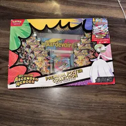 Pokemon TCG: Ascended Heroes Premium Poster Collection Mega Gardevoir New/Sealed - Image 1