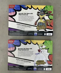 Pokemon TCG Ascended Heroes Premium Poster Collection X 2 Mega Lucario Gardevoir - Image 2