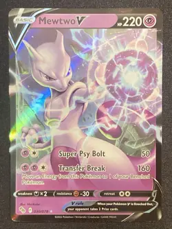 Pokemon Mewtwo V 030/078 Pokemon GO Ultra Rare NM - Image 1