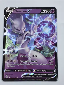 Mewtwo V 030/078 Pokemon TCG: Pokemon Go Ultra Rare Holo - Image 1