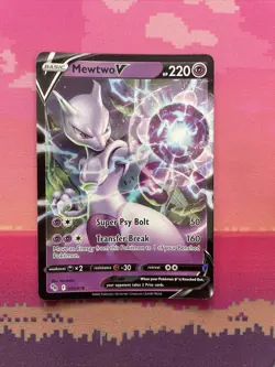 Pokemon Card Mewtwo V 030/078 Ultra Rare Pokemon GO Near Mint - Image 1