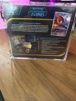 Phantasmal Flames Pokemon Center Elite Trainer Box Sealed With Acrylic Case ETB - Image 3