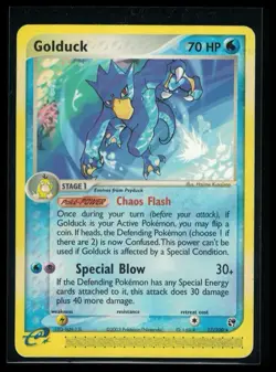 Pokemon Golduck Card 17/100 EX Sandstorm Regular Rare - Vintage - Image 1