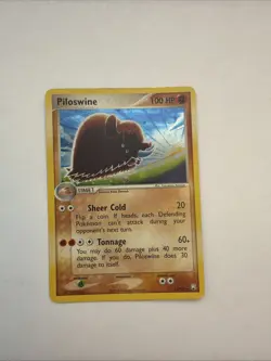 Pokemon Piloswine Holo Rare Card 13/109 EX MP - Image 1