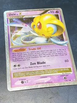 Uxie LV.X 146/146 Holo Pokemon Card – Legends Awakened (2008) LV.X - Image 1