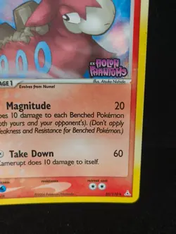 Camerupt (36/110) EX Holon Phantoms Stamped Reverse Holo Pokemon Card - Image 4