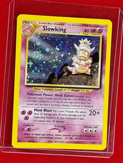 SLOWKING 14/111 HOLO RARE NEO GENSIS 1999 POKEMON CARD PC-110 - Image 1