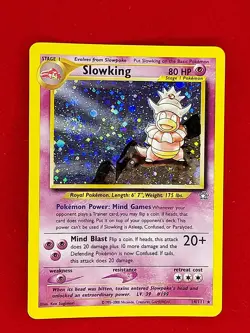 SLOWKING 14/111 HOLO RARE NEO GENSIS 1999 POKEMON CARD PC-110 - Image 2