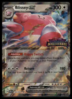 Miscellaneous Cards & Products #134/167 Blissey ex (Twilight Masquerade Stamped) - Image 1
