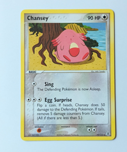 Chansey 19/112 FireRed & LeafGreen Regular Rare Non Holo Vintage Pokemon Card - Image 1