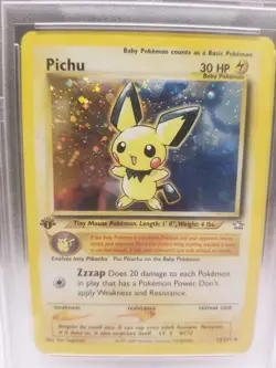 PICHU 2000 POKEMON NEO GENESIS 1ST EDITION HOLO #12 PSA 7 - Image 2