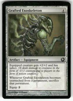 Grafted Exoskeleton 162 Scars of Mirrodin Magic: The Gathering NM - Image 1