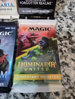 MTG D&D Set Booster Dungeons Dragons Kaldheim Dominaria United Pack Of 4 Sealed - Image 3