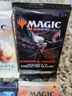 MTG D&D Set Booster Dungeons Dragons Kaldheim Dominaria United Pack Of 4 Sealed - Image 4