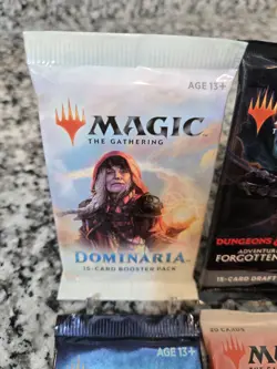 MTG D&D Set Booster Dungeons Dragons Kaldheim Dominaria United Pack Of 4 Sealed - Image 5