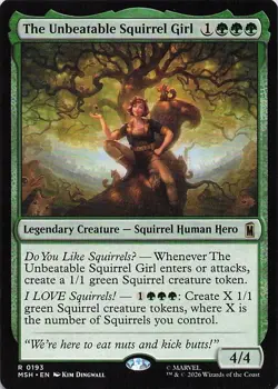 The Unbeatable Squirrel Girl 193 R Marvel Super Heroes MTG NM/M - Image 1