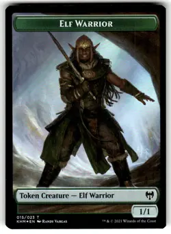 Elf Warrior // Koma's Coil Double-Sided Token 15 // 7 Kaldheim Magic: Foil NM - Image 2