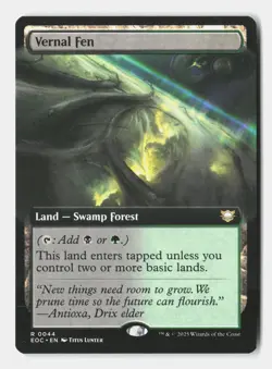Vernal Fen (Extended Art) 44 Commander: Edge of Eternities MTG NM - Image 1