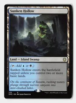 Sunken Hollow 235 Rare Commander: Dominaria United Magic: The Gathering NM - Image 1