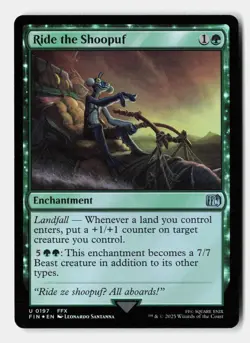 Ride the Shoopuf 197 Uncommon FINAL FANTASY Magic: The Gathering Foil Near Mint - Image 1