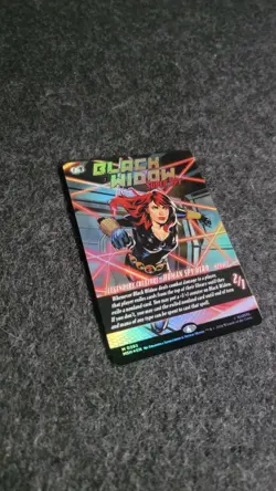 Magic The Gathering Marvel Black Widow Super Spy Borderless 0393 Foil Mythic - Image 2