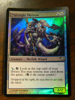 MTG Shadowmoor FOIL Uncommon Puresight Merrow Excellent - NM - Image 1