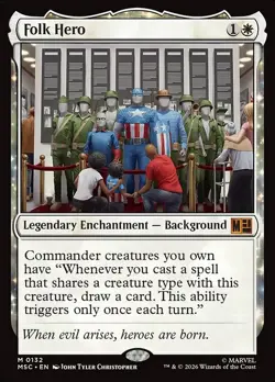 Folk Hero [MSC] #132 NM MTG - Image 1