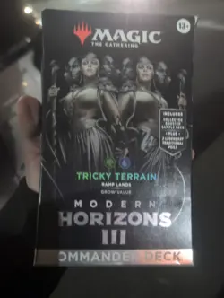 MTG Magic Tricky Terrain Commander Deck Modern Horizons 3 Factory Sealed SeePics - Image 1