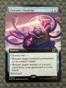 MTG Fantastic Elasticity #0329 Ext. Art R Commander: Marvel Super Heroes (MSC) - Image 2