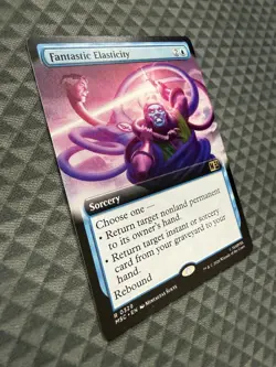 MTG Fantastic Elasticity #0329 Ext. Art R Commander: Marvel Super Heroes (MSC) - Image 3