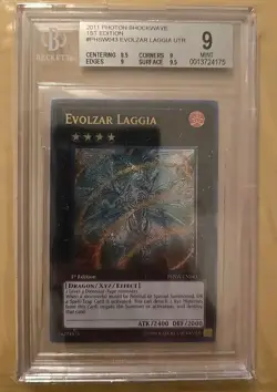 Yu-Gi-Oh! Evolzar Laggia 1st Edition Ultimate Rare PHSW-EN043 BGS 9 Mint - Image 1