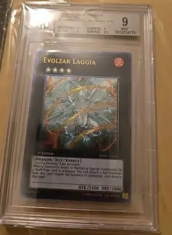 Yu-Gi-Oh! Evolzar Laggia 1st Edition Ultimate Rare PHSW-EN043 BGS 9 Mint - Image 2