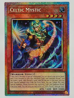 YuGiOh CORI-EN003 Celtic Mystic Starlight Rare - Image 1