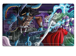 O-P Kaido VS Yamato Trading Card Game Zones OPCG CCG Playmat Mouse Pad One Piece - Image 1