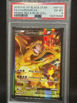2016 Pokemon Charizard EX PSA 6 XY121 XY Holo Black Star Promo Looks Better 6 - Image 2