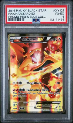 2016 POKEMON XY BLACK STAR PROMO CHARIZARD EX #XY121 HOLO PSA 4 VG #112141464 - Image 1
